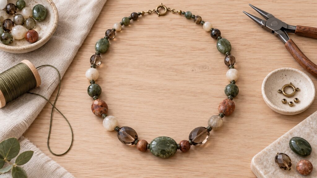 artisan gemstone necklace