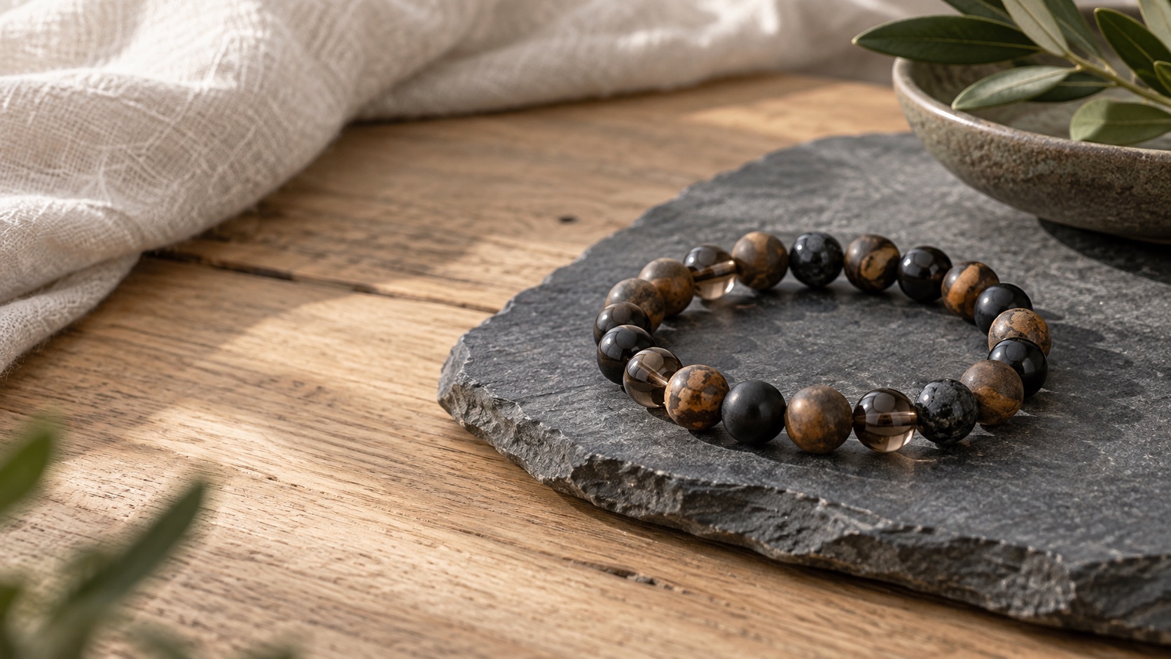 grounding stone bracelet