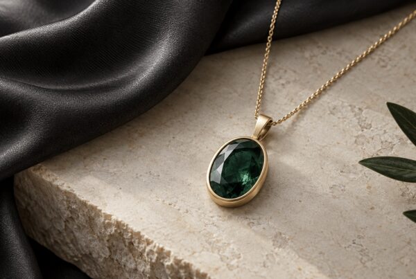 luxury gemstone pendant