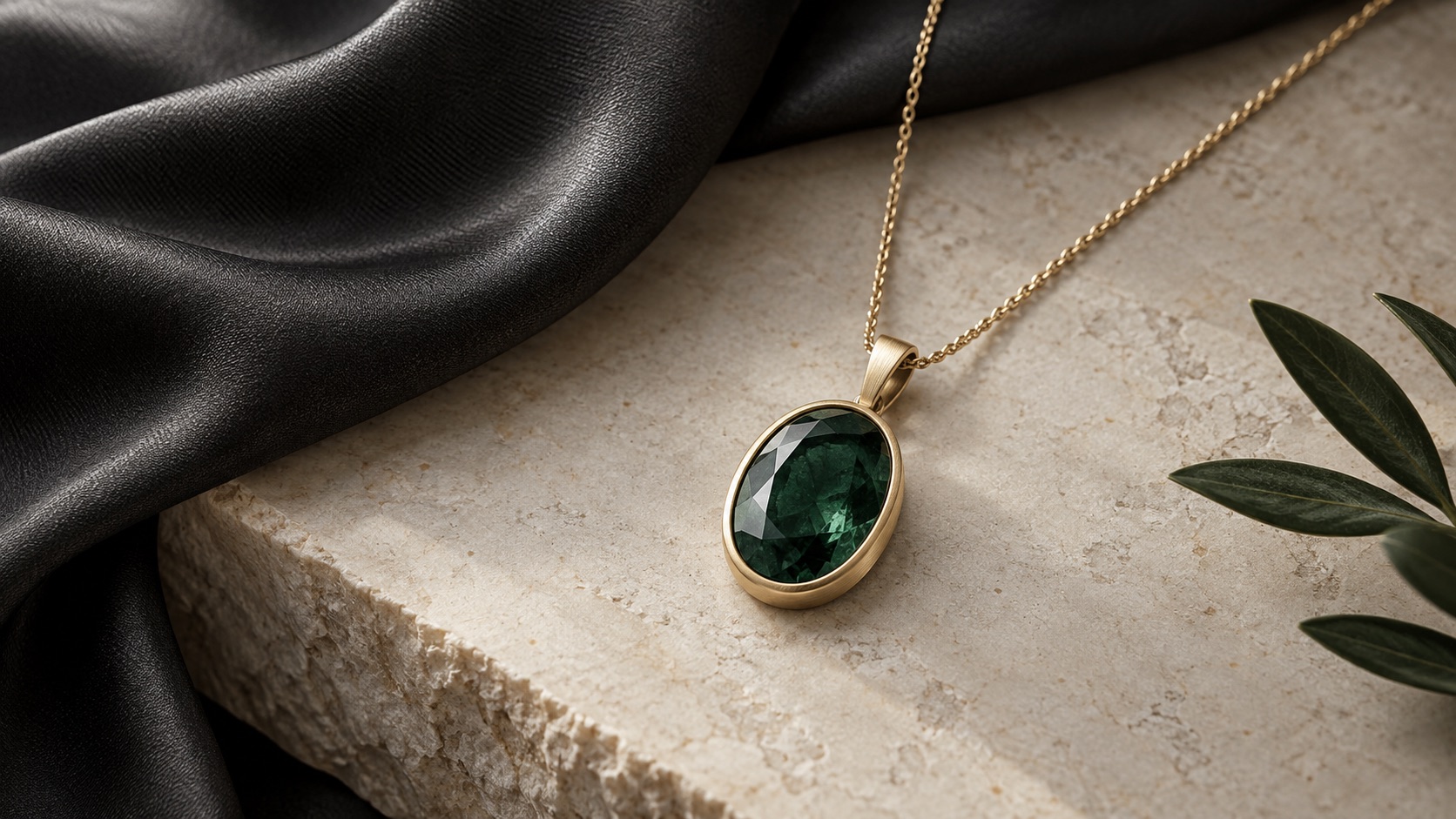 luxury gemstone pendant
