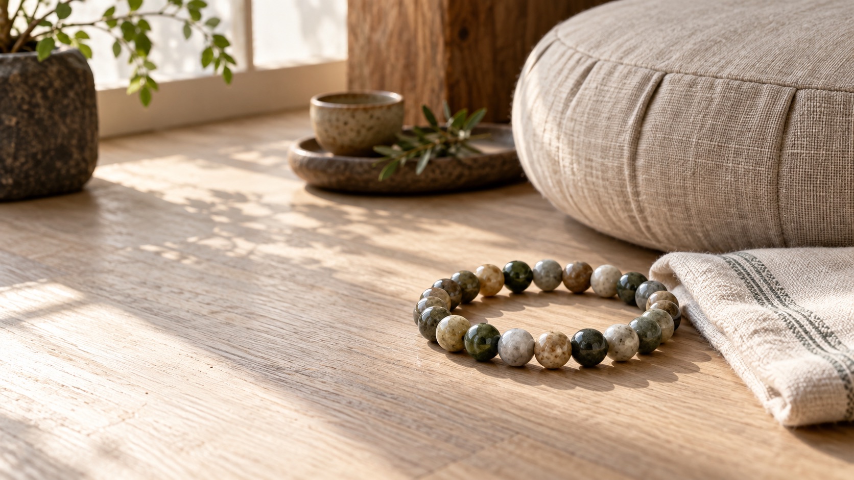 meditation stone bracelet