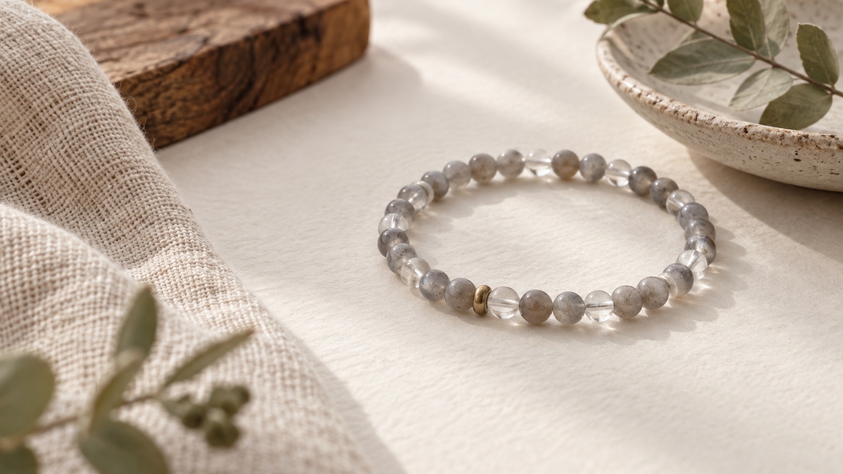 minimalist gemstone bracelet