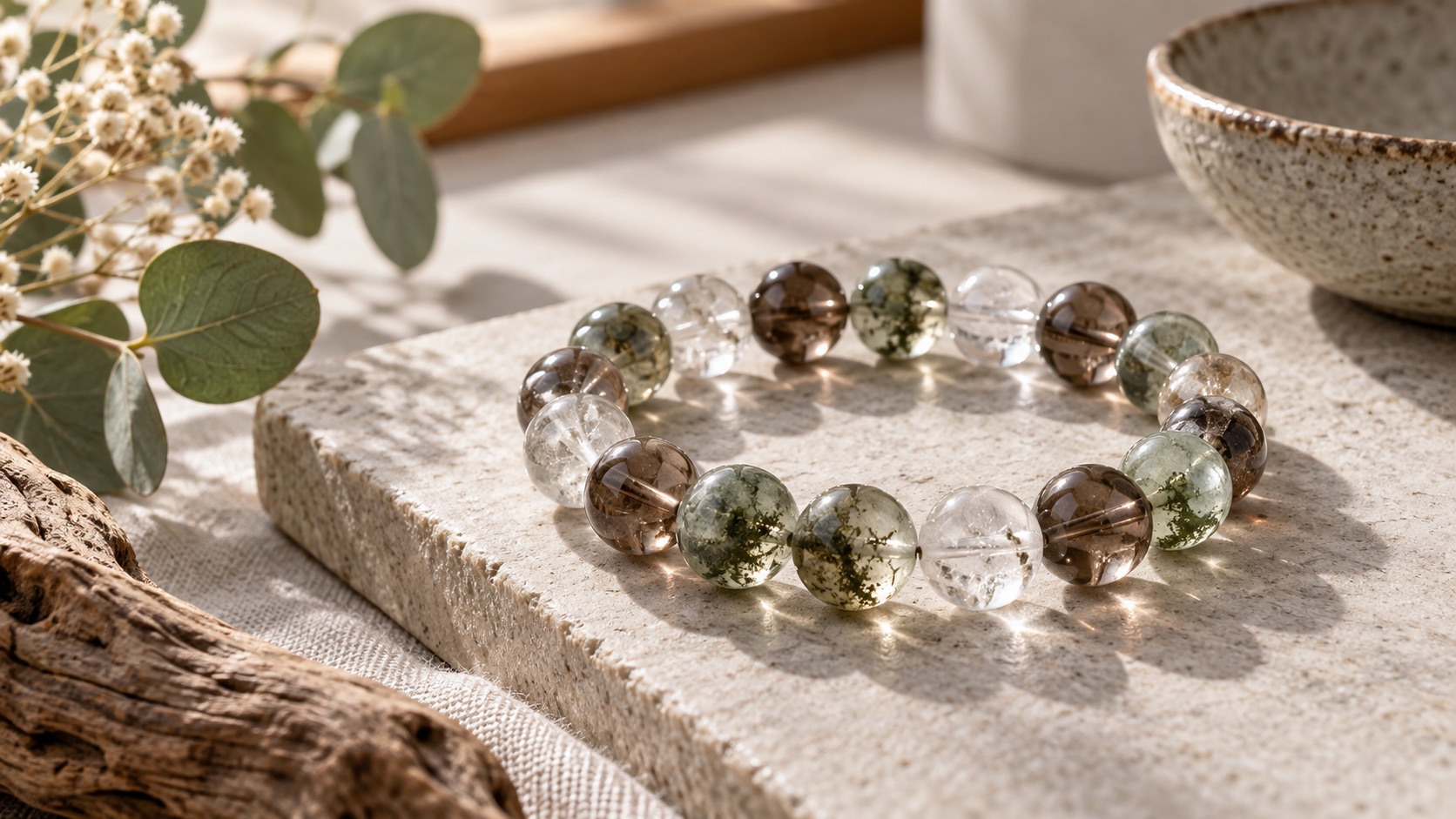natural crystal bracelet