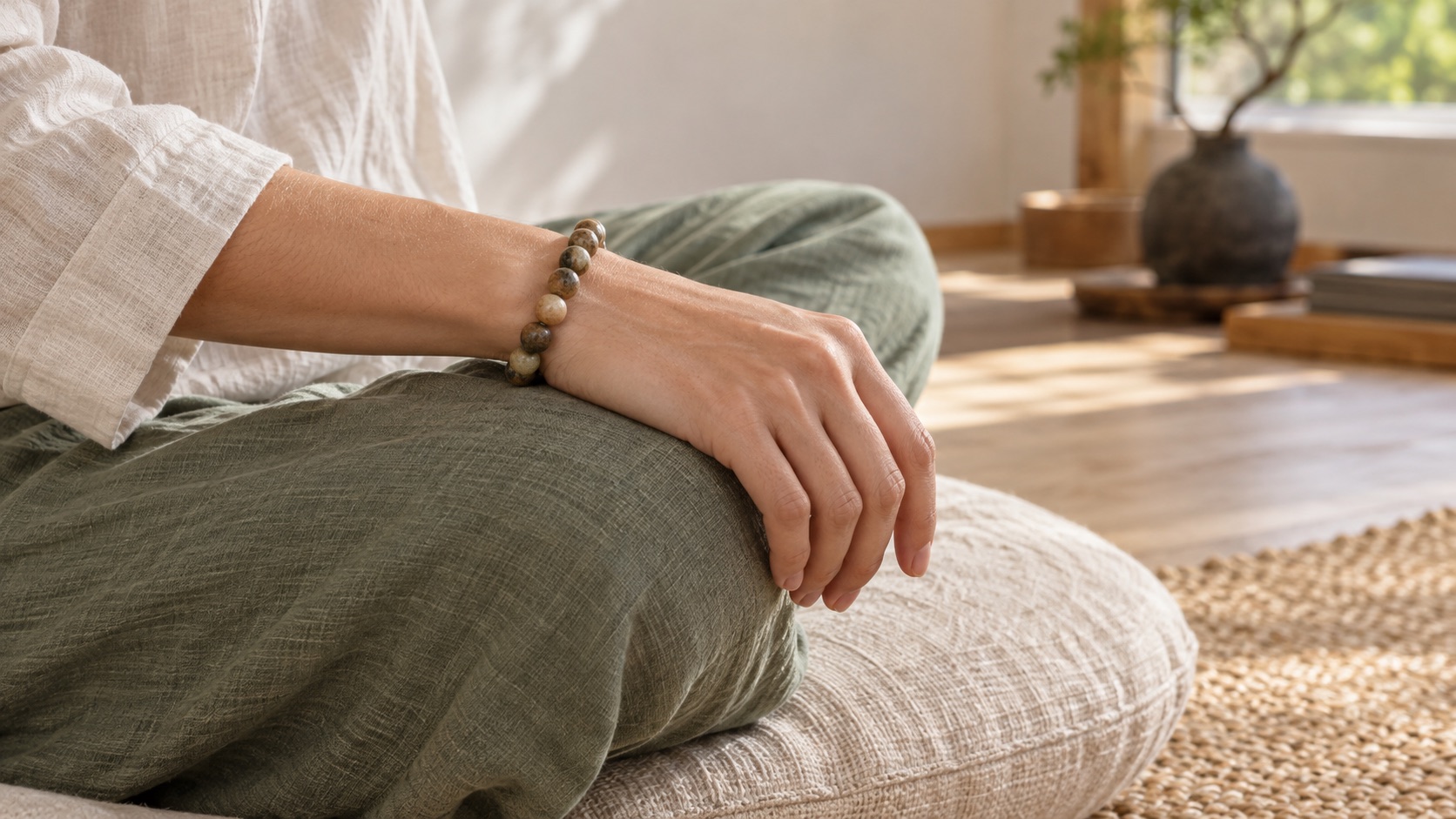 natural stone bracelet for meditation