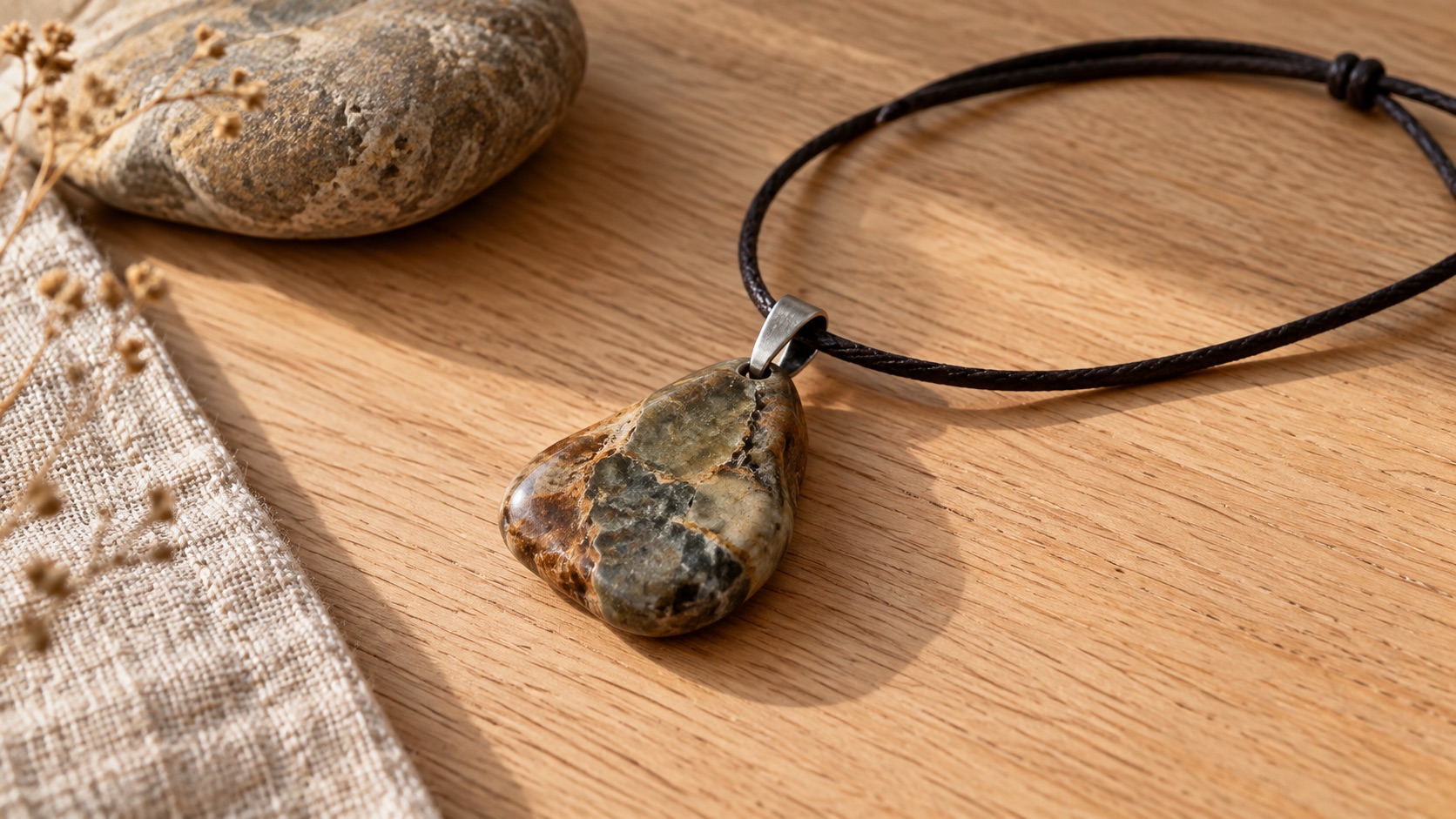 natural stone pendant