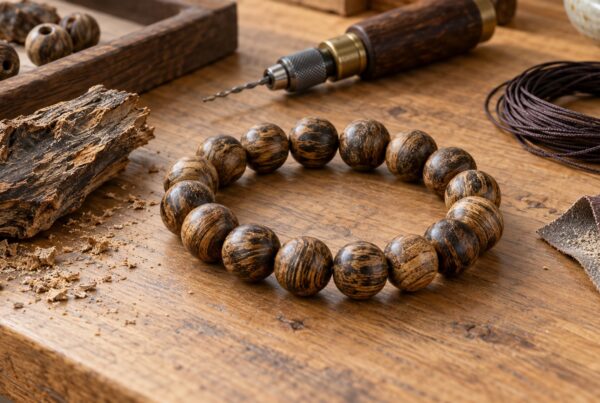 handmade agarwood bracelet